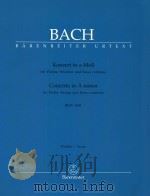 Konzert in a-Moll für zwei Violinen Streicher und Basso continuo BWV 1041（1986 PDF版）
