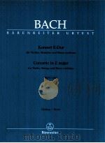 Konzert E-dur für Violine Streicher und Basso continuo BWV 1042（1986 PDF版）