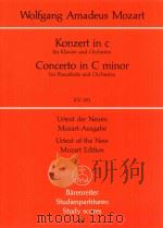 Konzert in C für Klavier und Orchester KV 491（1962 PDF版）