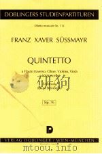 Quintetto a Flauto traverso Oboe Violino Viola e Violoncello   1962  PDF电子版封面     