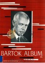 Bartok Album Ⅲ     PDF电子版封面     