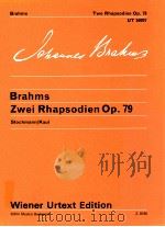 Brahms  Zwei Rhapsodien Op.79 Stockmann Kaul（1973 PDF版）