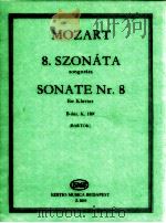Mozart 8.Sonata zongorára B-dúr K.189f   1912  PDF电子版封面    Mozart 