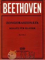 Beethoven zongoraszonáta  op. 14 no. 2   1959  PDF电子版封面    Beethoven 