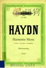 HAYDN HARMONIE-MESSE NR.3538     PDF电子版封面    HAYDN 