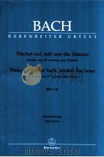 Wachet auf ruft uns die Stimme Kantate zum 27.Sonntag nach Trinitatis bwv140   1970  PDF电子版封面  0006491247  J.S.Bach 