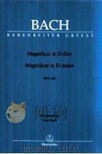 Magnificat in D major BWV 243 Vocal Score   1956  PDF电子版封面  0006464272   