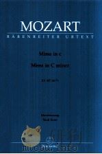 Missa in C minor  KV 427(417a) Vocal Score   1987  PDF电子版封面  0006456932   