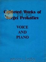 Collected Works of Sergei Prokofiev Voice and Piano     PDF电子版封面     