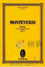 Messa a 4 voci cappella(1651)[No.3] M xvi 1     PDF电子版封面    Claudio Monteverdi 