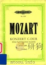 KONZERT C-DUR fur flote und harfe KV 299     PDF电子版封面    MOZART 