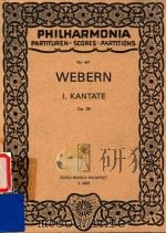 I.Kantate op.29   1957  PDF电子版封面    Webern 