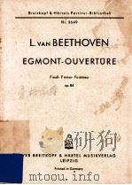 Egmont-Ouverture op.84     PDF电子版封面    L.Van Beethoven 