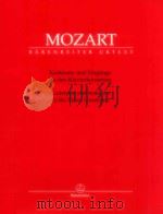 Kadenzen und Eing?ng zu den Klavierkonzerten Urtext der Neuen mpzart-ausgabe   1998  PDF电子版封面  0006522545  W.A.Mozart 