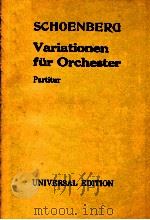 Variationen fur Orchester     PDF电子版封面    Schoenberg 