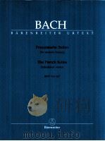 Franz?siche Suiten Dir verzierte Fassung BWV 812-817   1980  PDF电子版封面  0006466207  J.S.Bach 