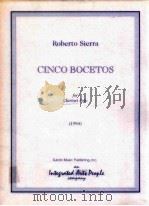 Cinco Bocetos for clarinet solo（1984 PDF版）