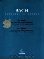 Vier Sonaten BWV 1034-1035 für Fl?te und Basso continuo BWV 1030 1032 fur flote und obligates cembal   1966  PDF电子版封面  0006447992  J.S.Bach 