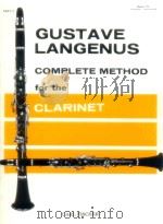 Complete method for the clarinet in three parts part Ⅱ（1916 PDF版）