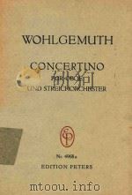 Concertino fur Oboe und Streichorchester（ PDF版）