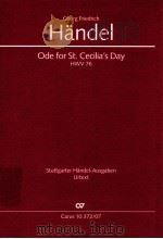 Ode for St. Cecilia's Day HWV 76（ PDF版）