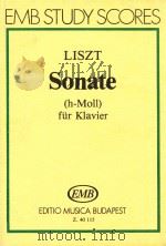 Liszt Sonate (h-Moll) für Klavier   1983  PDF电子版封面    Liszt 