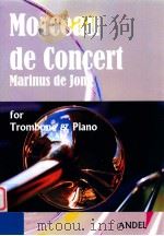 Morceau de Concert for Trombone & Piano（1953 PDF版）