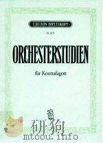 Orchestral Studies for Contrabassoon（1965 PDF版）