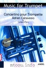 Concertino pour Trompette en Ut ou Sib et Piano     PDF电子版封面     