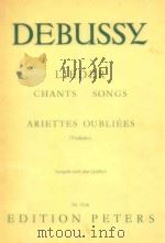 Lieder Chants Songs ariettes oubliees verlaine NR.9236     PDF电子版封面    Debussy 