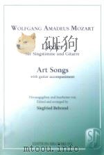 Lieder fur Singstimme und Gitarre   1961  PDF电子版封面    Wolfgang Amadeus Mozart 