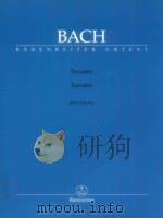 Toccaten BWV 910-916 Urtext der Neuen Bach-Ausgabe   1999  PDF电子版封面  0006506019  J.S.Bach 