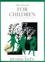 For Children piano solo Volume 2 Based on Slovakian Folk Tunes   1946  PDF电子版封面  0060112317  Bela Bartok 