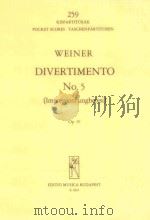 Weiner Divertimento No.5(Impressioni ungheresi) Op.39（1971 PDF版）