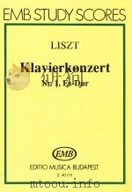 Liszt Klavierkonzert Nr.1 Es-Dur(R.455) Z.40 118   1992  PDF电子版封面    Liszt 
