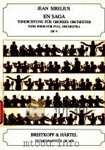 En saga Tondichtung für gro?es Orchester op.9     PDF电子版封面    Jean Sibelius 