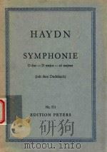 Symphonie D dur-D majeur-ré majeur(mit dem Dudelsack) nr.531     PDF电子版封面    Haydn 