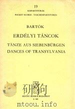 Erdelyi Tancok Z.1021   1932  PDF电子版封面    Bartok Bela 