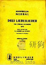 Drei Liebeslieder tre poemi d'amore op.8   1962  PDF电子版封面     