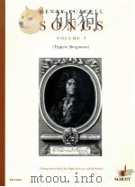Songs Volume 1(Tippett/Bergmann) 5 Songs amd a Duet for High voice and keyboard   1994  PDF电子版封面  0220116056  Henry Purcell 