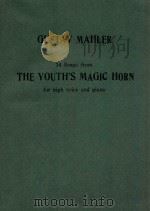 14 Songs from the Youths's Magic Horn for High voice and piano   1952  PDF电子版封面    Mahler Gustav 