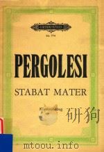 Stabat Mater Klavierauszug NR.774     PDF电子版封面    Pergolesi 