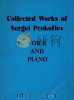 Collected Works of Sergei Prokofiev Voice and Piano     PDF电子版封面     