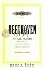 An Die Freude ode to joy(9.Symphonie Finalsatz)Soli Chor und orchester nr.2227   1944  PDF电子版封面  0014010027   