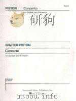 Concerto for clarinet and orchestra   1968  PDF电子版封面    Piston Walter. 