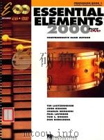 Essential Elements 2000 a comprenhensive Band method percussion book 1 include keyboard percussion（1999 PDF版）