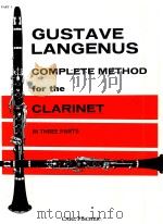 Complete method for the clarinet in three parts part Ⅰ   1923  PDF电子版封面     