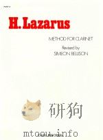 Method for clarinet part Ⅱ     PDF电子版封面    H.Lazarus 