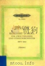 KONZEPT D-MOLL BWV 1043   1973  PDF电子版封面    BACH 