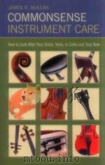 commonsense instrument care     PDF电子版封面    James N.Mckean 